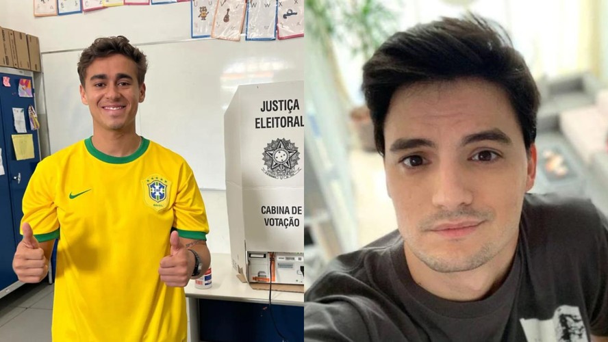O deputado mais votado do país, Nikolas Ferreira, e o youtuber Felipe Neto