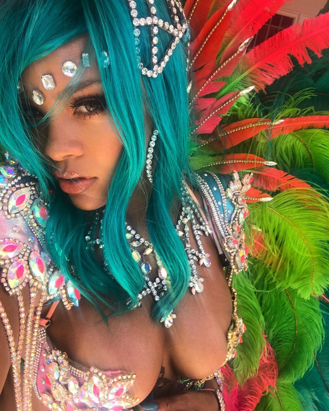 Rihanna no Crop Over Festival 2017 (Foto: Instagram Rihanna/ Reprodução)