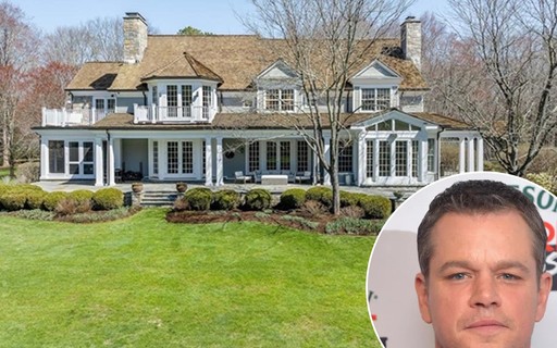 Matt Damon compra mansão colonial de R$ 45,5 milhões em Westchester