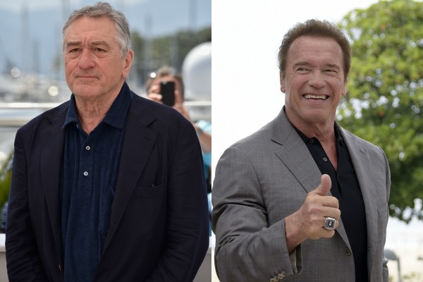 Robert De Niro e Arnold Schwarzenegger (Foto: Getty Images)