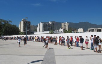fila flamengo maracanã (Foto: Fred Huber)