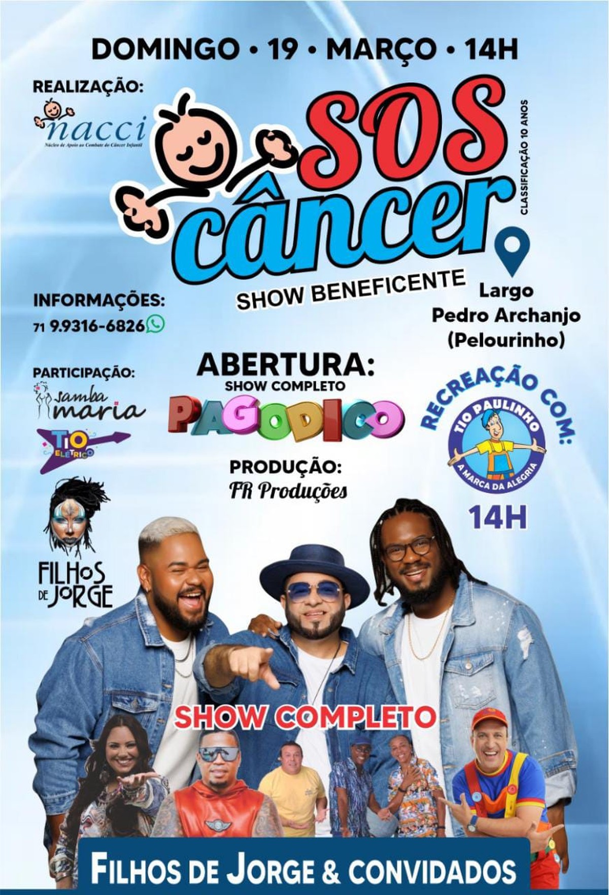 SOS Câncer, show beneficente do NACCI, acontece no dia 19/3 | Tá ...