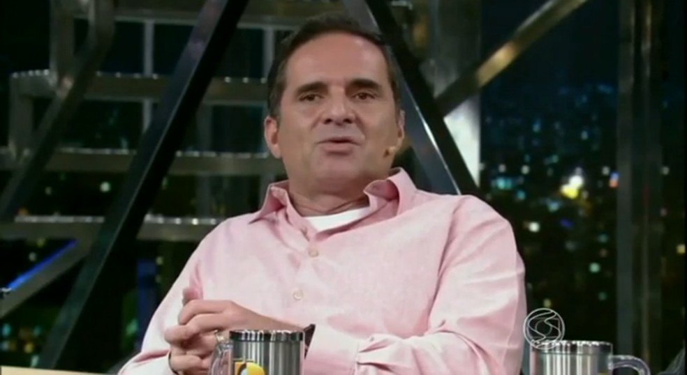 Rey Biannchi no Programa do Jô, em 2015 — Foto: Reprodução/TV Globo