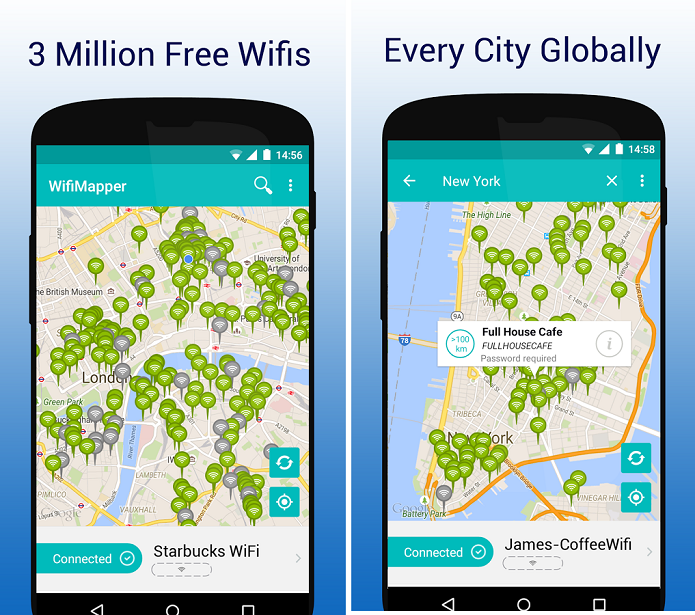 WifiMapper é um app que indica redes Wi-Fi sem senha (Foto: Divulgação)