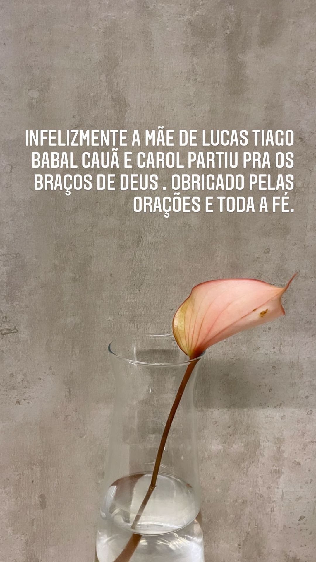 Carlinhos Maia comunica morte da sogra (Foto: Reprodução/Instagram)