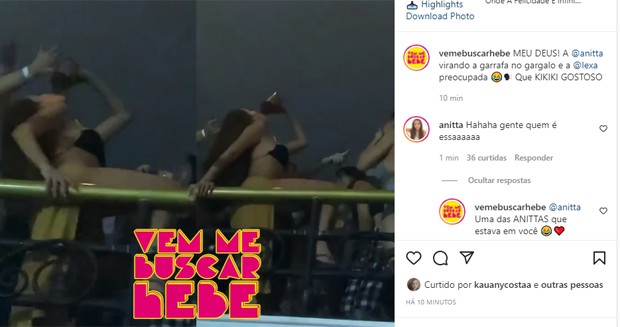 Vídeo de Anitta (Foto: Reprodução/Instagram)