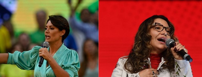 anja e Michelle Bolsonaro são peças-chave pelo voto no segundo turno — Foto: Arquivo