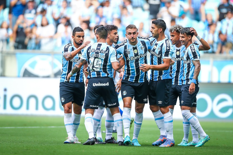 Grêmio , de Suárez, jogará em Campina Grande — Foto: Lucas Uebel/Grêmio