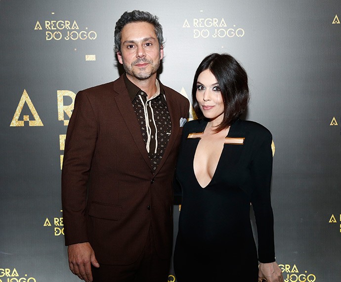 Alexandre Nero e a esposa, Karen Brusttolin (Foto: Raphael Dias/TV Globo)