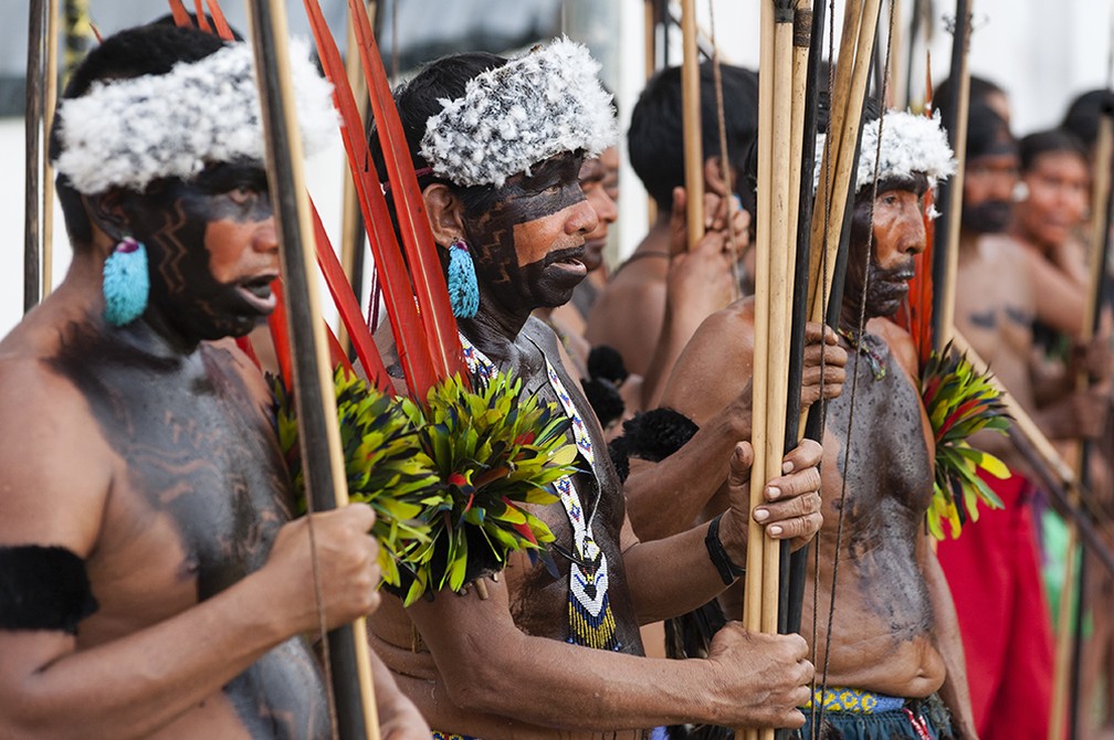 Ministério enviou missão para a Terra Indígena Yanomami — Foto: Alejandro Zambrana/Ministério da Saúde