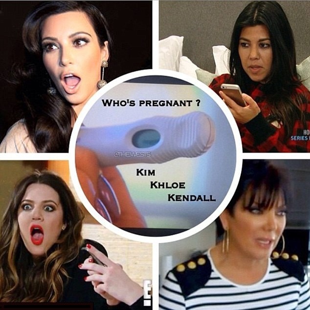 A montagem postada por Khloé Kardashian. (Foto: Instagram)