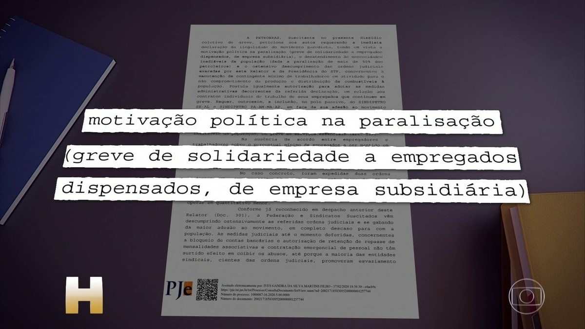 Ministro aceita mediar diálogo entre Petrobras e trabalhadores, mas quer suspensão da greve thumbnail