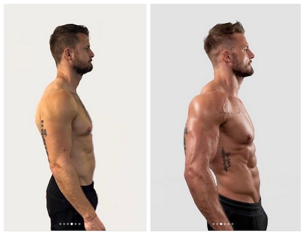 Dublê mostra transformação impressionante no corpo em seis semanas