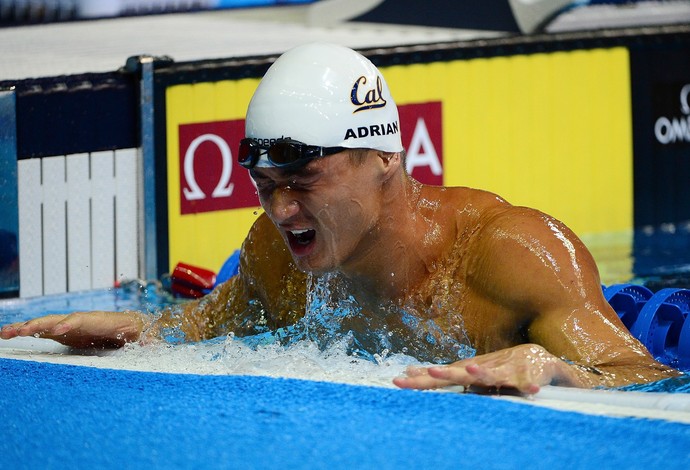 Nathan Adrian lidera as eliminatórias dos 100m livre na seletiva olímpica americana (Foto: Jeff Curry / Getty Images) Nathan Adrian lidera as eliminatórias dos 100m livre na seletiva olímpica americana (Foto: Jeff Curry / Getty Images)