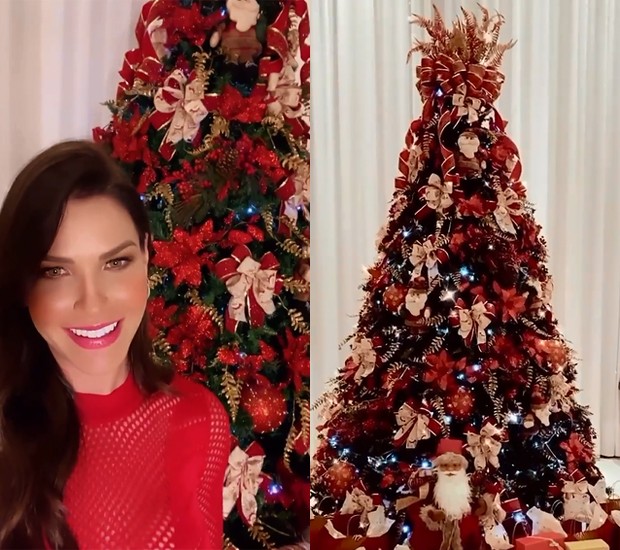 Andressa Suita mostra árvore de Natal em sua mansão (Foto: Reprodução/Instagram)