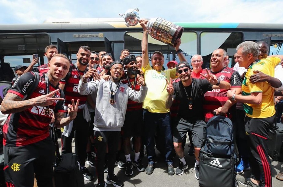 Flamengo recepcionado por Bolsonaro após a Libertadores
