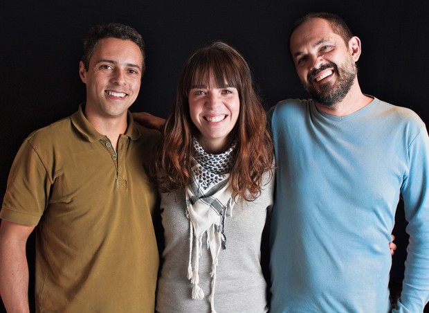 Jackson Íris, Mariane Gutierrez e Beto Andreetta são parceiros do projeto BuZum (Foto: Divulgação)