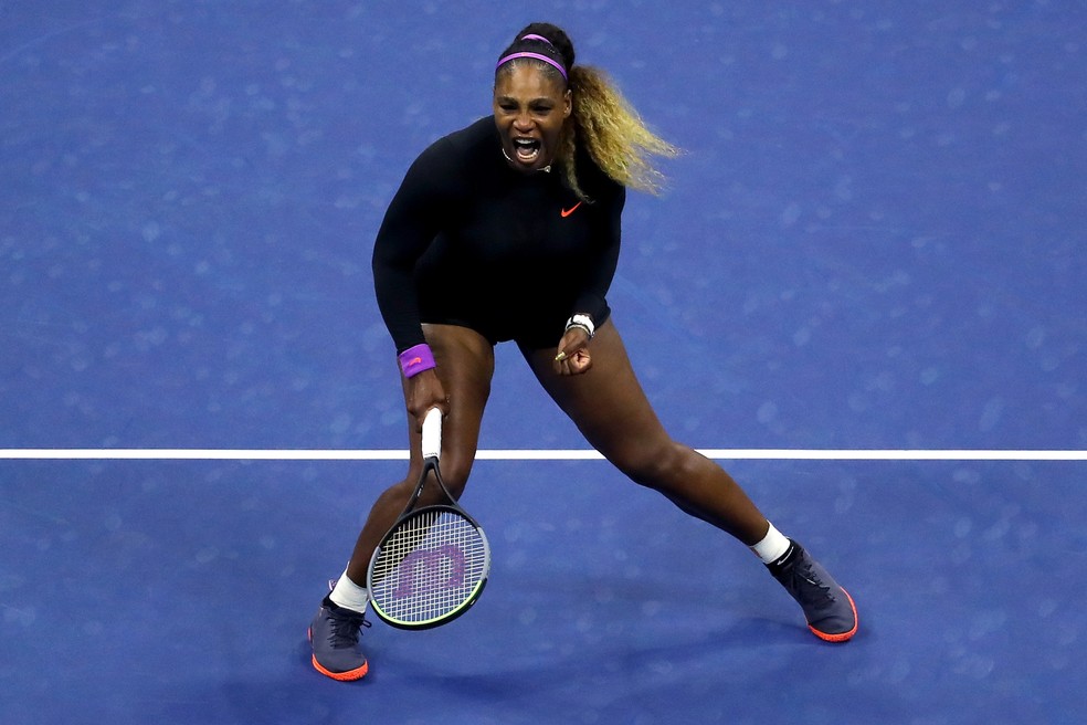 Serena Williams contra Qiang Wang no US Open &acirc;?? Foto: Mike Stobe / Getty Images