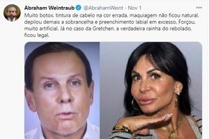 Abraham Weintraub, diretor do Banco Mundial, em sua rede social, tece comentários irônicos contra o governador João Doria