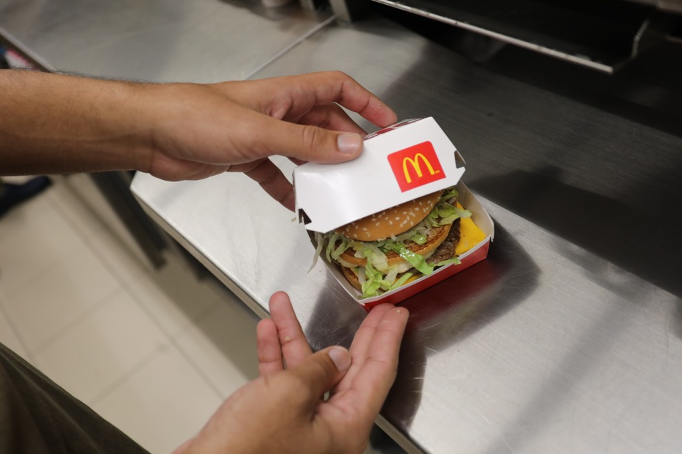 Sanduíche Big Mac, do McDonald's (Foto: Fábio Tito/G1)