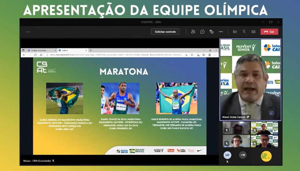 Paulo Roberto é um dos três maratonistas que representarão o Brasil — Foto: YouTube / Reprodução