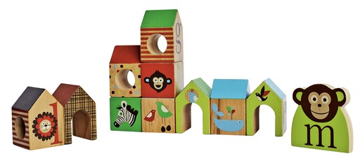 Com os 14 blocos coloridos, a criança pode criar, empilhar e construir prédios e casas como quiser. Da Skip Hop, distribuído por Itté para Baby Stuff, R$ 235. (Foto: Guto Seixas)