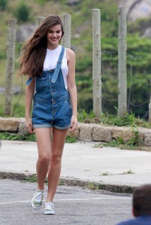 Outfits con short de pechera shop