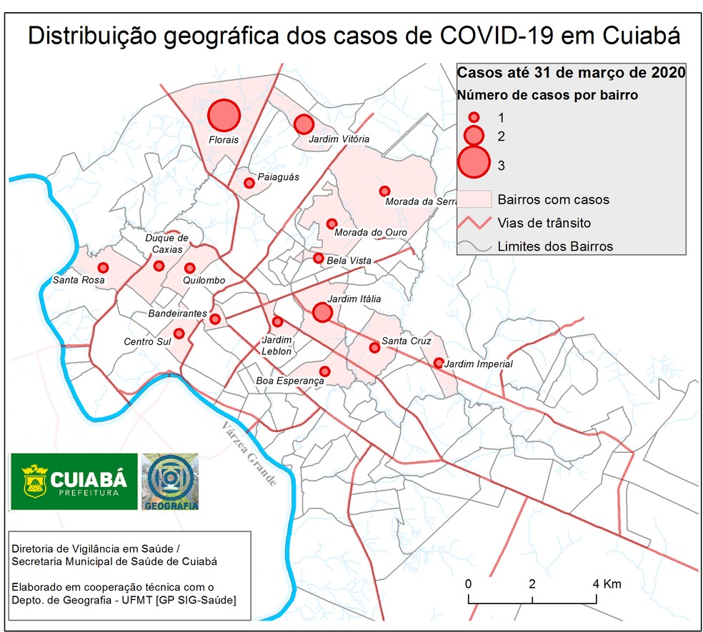 Estudo Da Ufmt Aponta Bairros Que Apresentam Casos De Covid 19 Em Cuiaba Mato Grosso G1