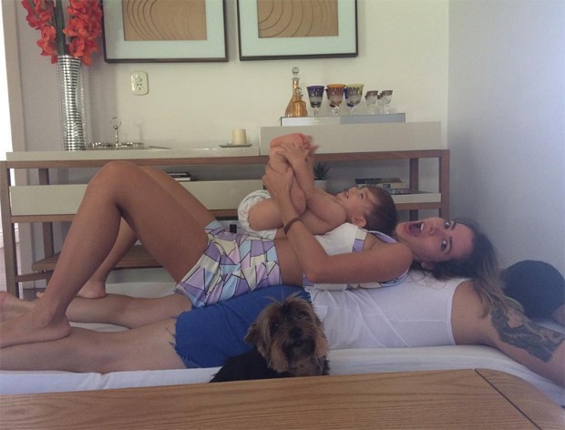 Adriana Sant'Anna, Rodrigo e Rodrigão (Foto: Reprodução/Instagram)