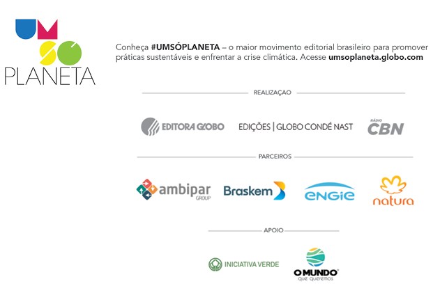 Régua de logos do projeto Um Só Planeta (Foto:  )