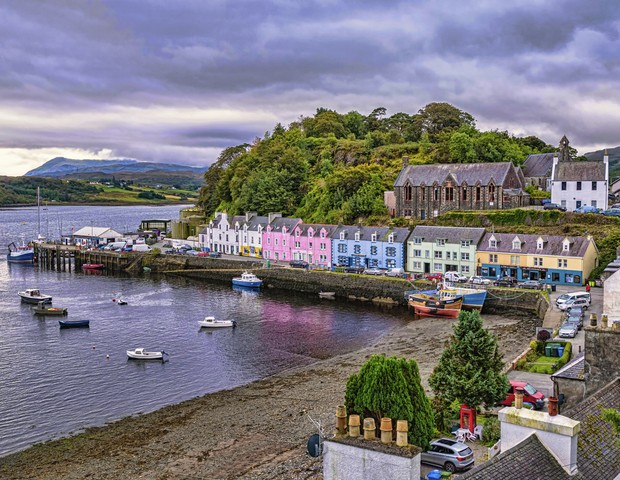 Το Portree είναι η μεγαλύτερη πόλη στο Isle of Skye, στη Σκωτία.  (Φωτογραφία: Getty Images)