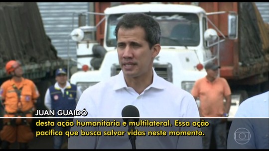 Guaidó, Brasil e Colômbia pedem que Venezuela aceite ajuda externa