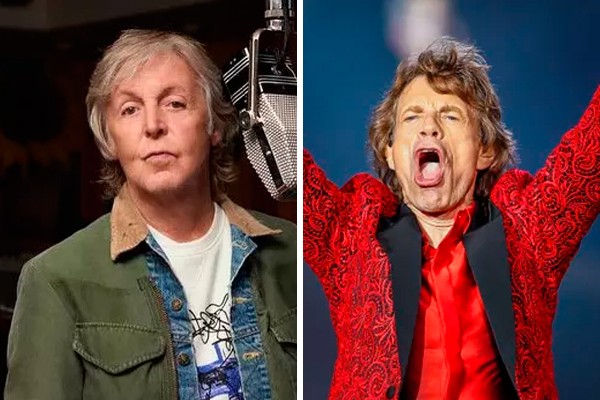 Paul McCartney e Mick Jagger (Foto: reprodução instagram e getty)
