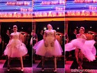 Noiva na boate? Bárbara Paz grava cena em casa de strip e encarna Marilyn Monroe