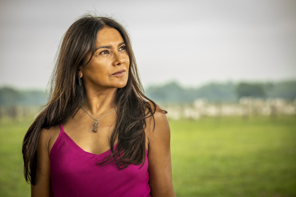 Dira Paes interpreta Filó, em 'Pantanal' — Foto: João Miguel Júnior/Globo