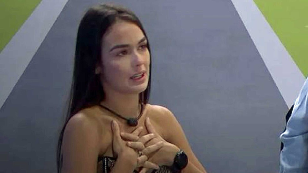 Larissa foi eliminada do 'BB23' &mdash; Foto: Reprodu&ccedil;&atilde;o / TV Globo