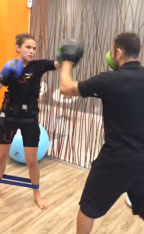 Bruna Marquezine treina com Chico Salgado (Foto: Reprodução/Instagram)