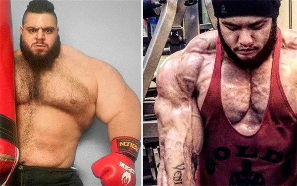 Hulk Iraniano e o Titã Cazaque em fotos promocionais (Foto: reprodução instagram)