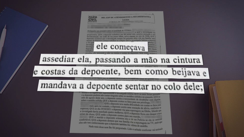 Mulheres denunciam que sofriam assédio de padre em Santa Luzia — Foto: Reprodução/TV Globo