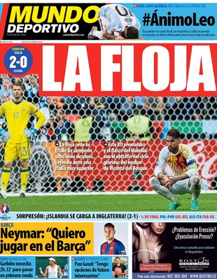 Capa Jornal Espanha (Foto: Reprodução)