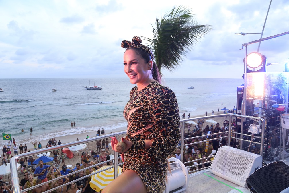 Claudia Leitte na Barra. — Foto: Júnior Improta/Aghaack