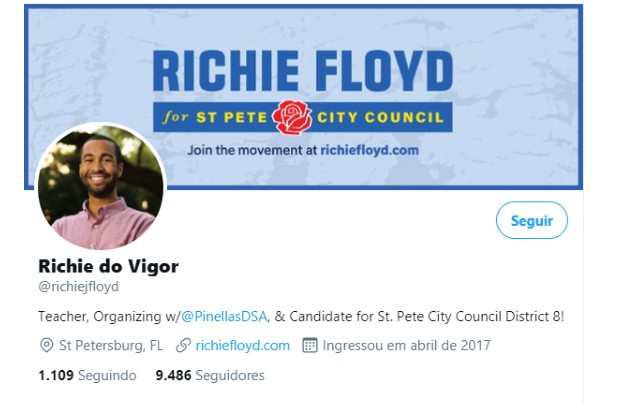 Richie Floyd,sósia de Gil do BBB21, trocou seu nome para "Richie do Vigor" (Foto: Reprodução/Twitter)