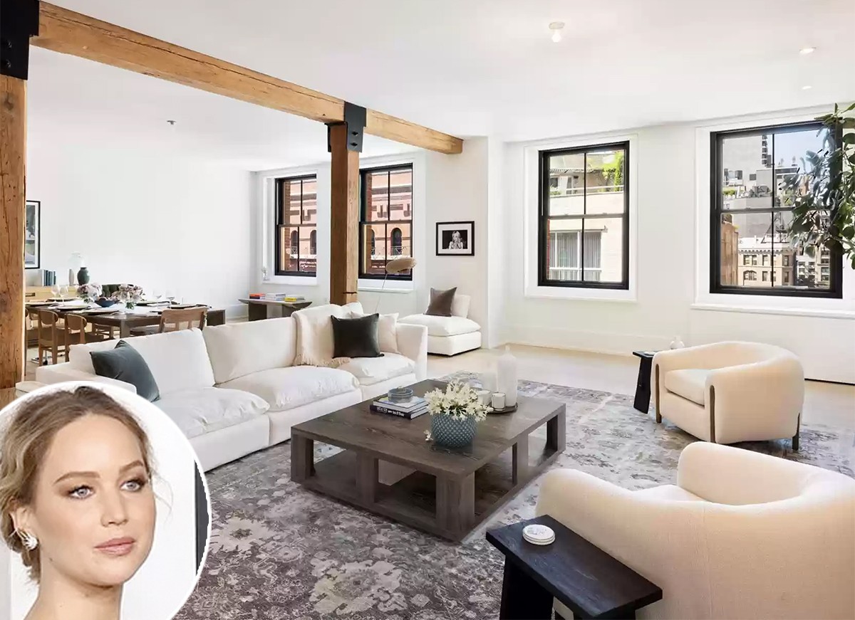 Jennifer Lawrence put Manhattan loft up for sale for $10.5 million (Photo: Compass and Playback / Instagram)