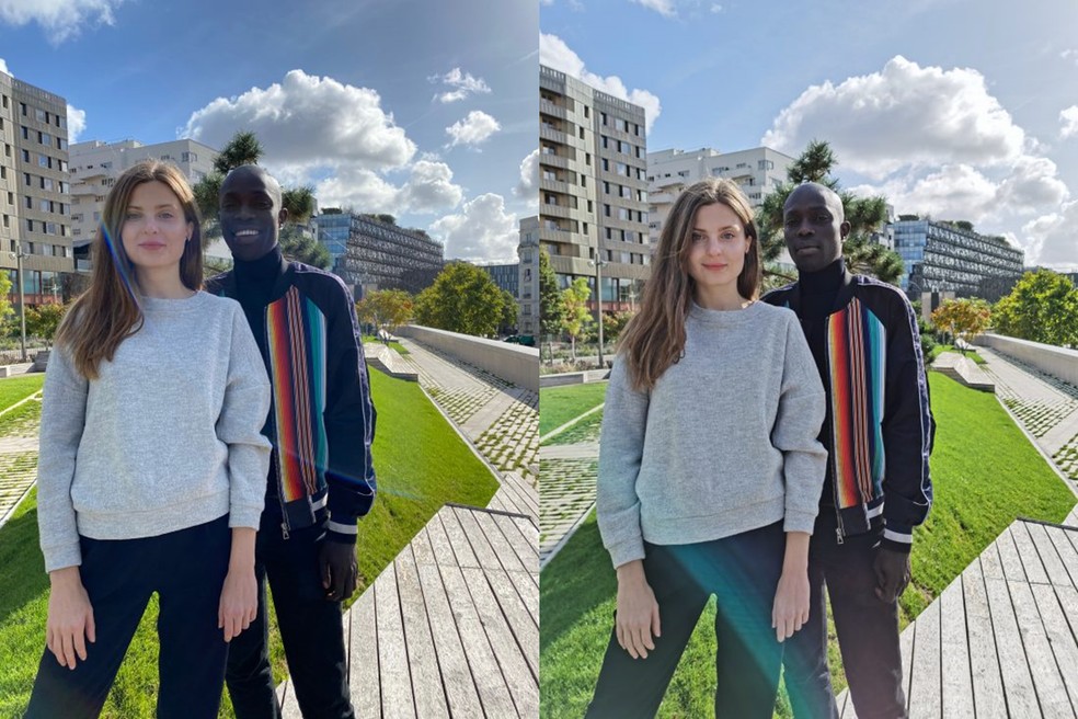 Confronto tra l'immagine scattata da iPhone 11 Pro Max (a sinistra) e Huawei Mate 30 Pro - Foto: riproduzione / DXOMark
