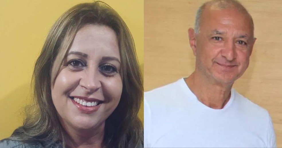 Ex-secretária de Cultura, Marilene Rôde, e Hissam Hussein, prefeito de Aracuária — Foto: Reprodução