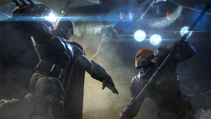 Exterminador recebe o convite para o Esquadrão em Arkham Origins (Foto: Divulgação)