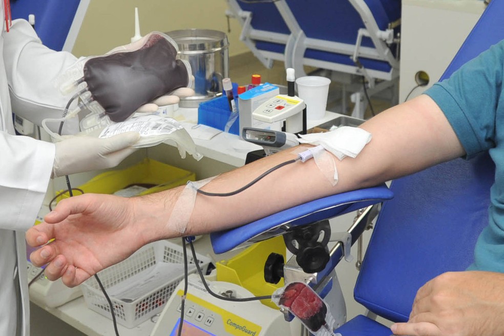 Campanha estimula doação de sangue em Cuiabá — Foto: Arquivo AEN