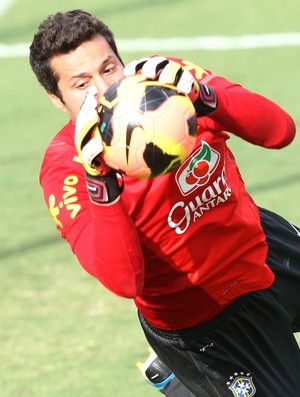 Julio Cesar treino Seleção (Foto: Mowa Press)