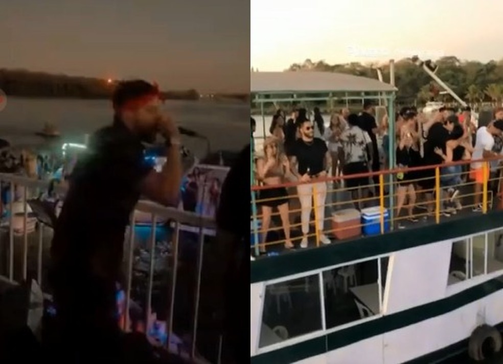 Festa foi realizada em uma marina &agrave;s margens do Rio Tiet&ecirc; entre Pederneiras e Itapu&iacute; &mdash; Foto: Arquivo pessoal 