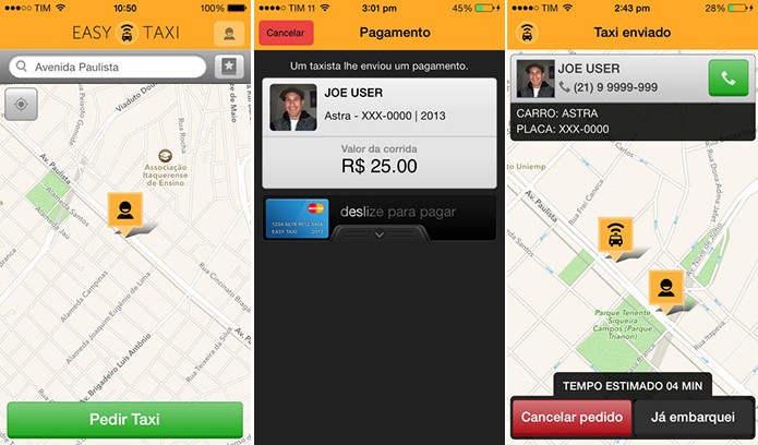 Easy Taxi facilita o pedido de taxis na Copa através do Android, iOS e Windows Phone (Foto: Divulgação/App Store)